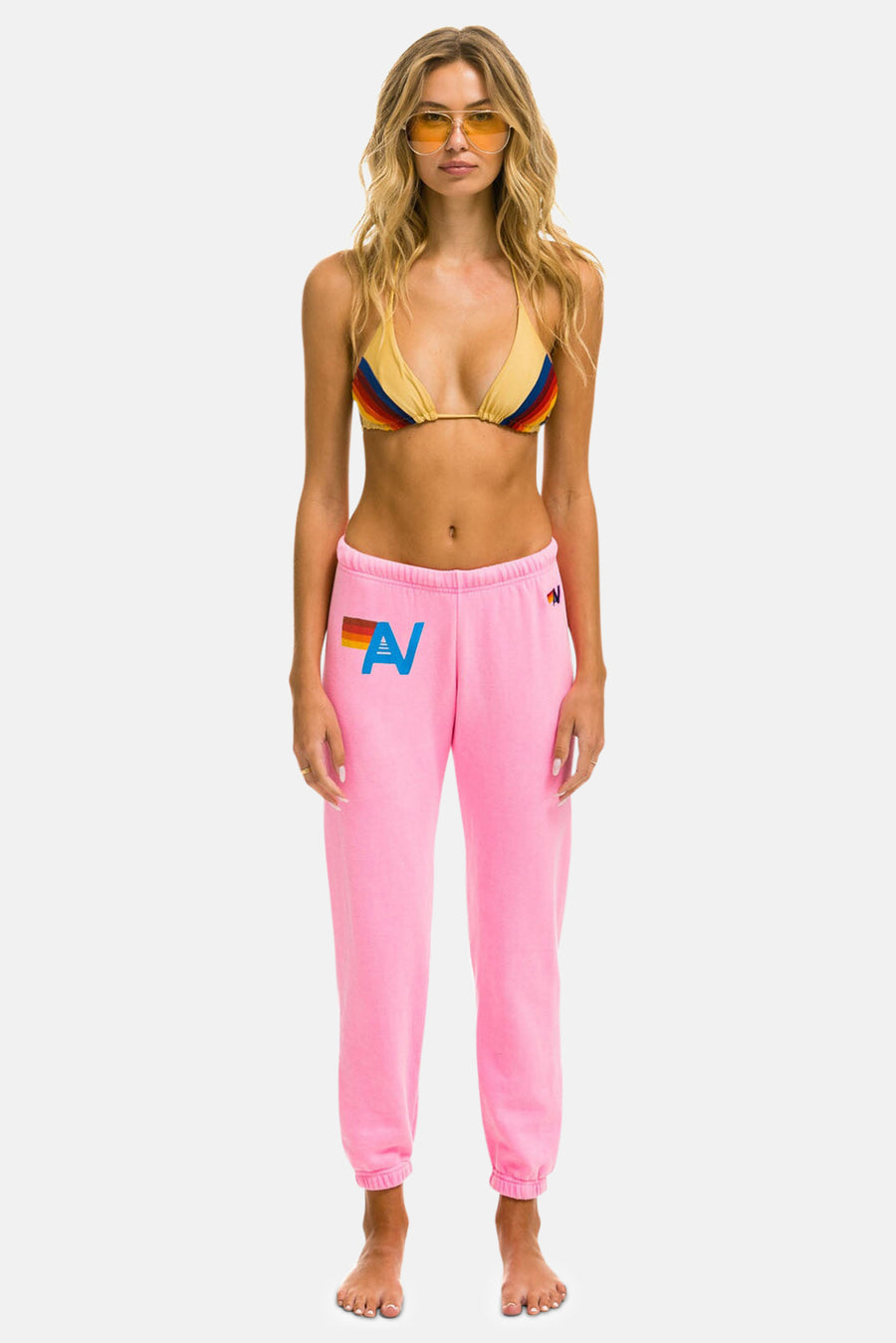 Logo Sweatpants Neon Pink – blueandcream