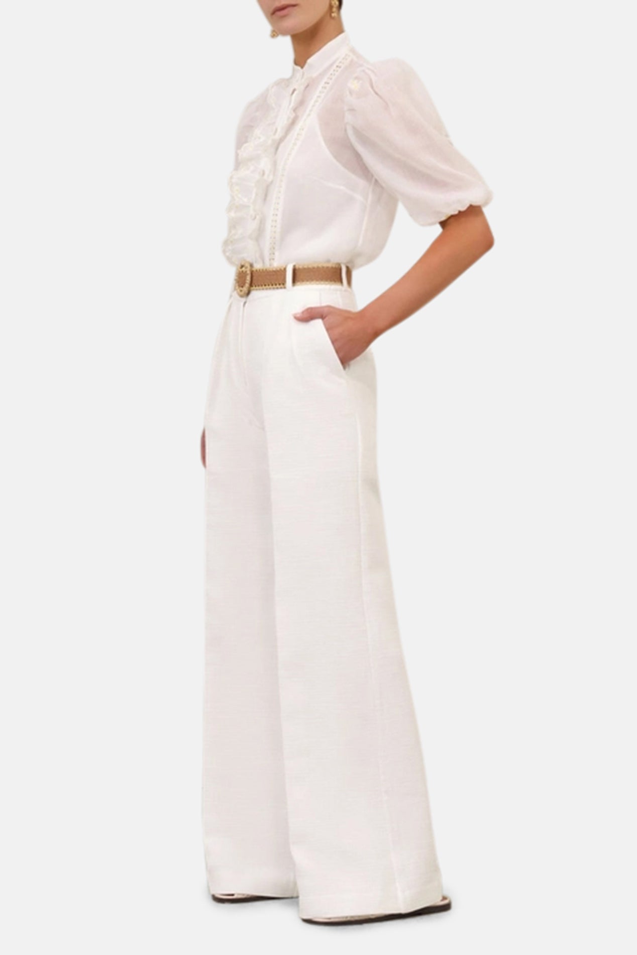 Zimmermann Acacia Embroidered Blouse Ivory – blueandcream