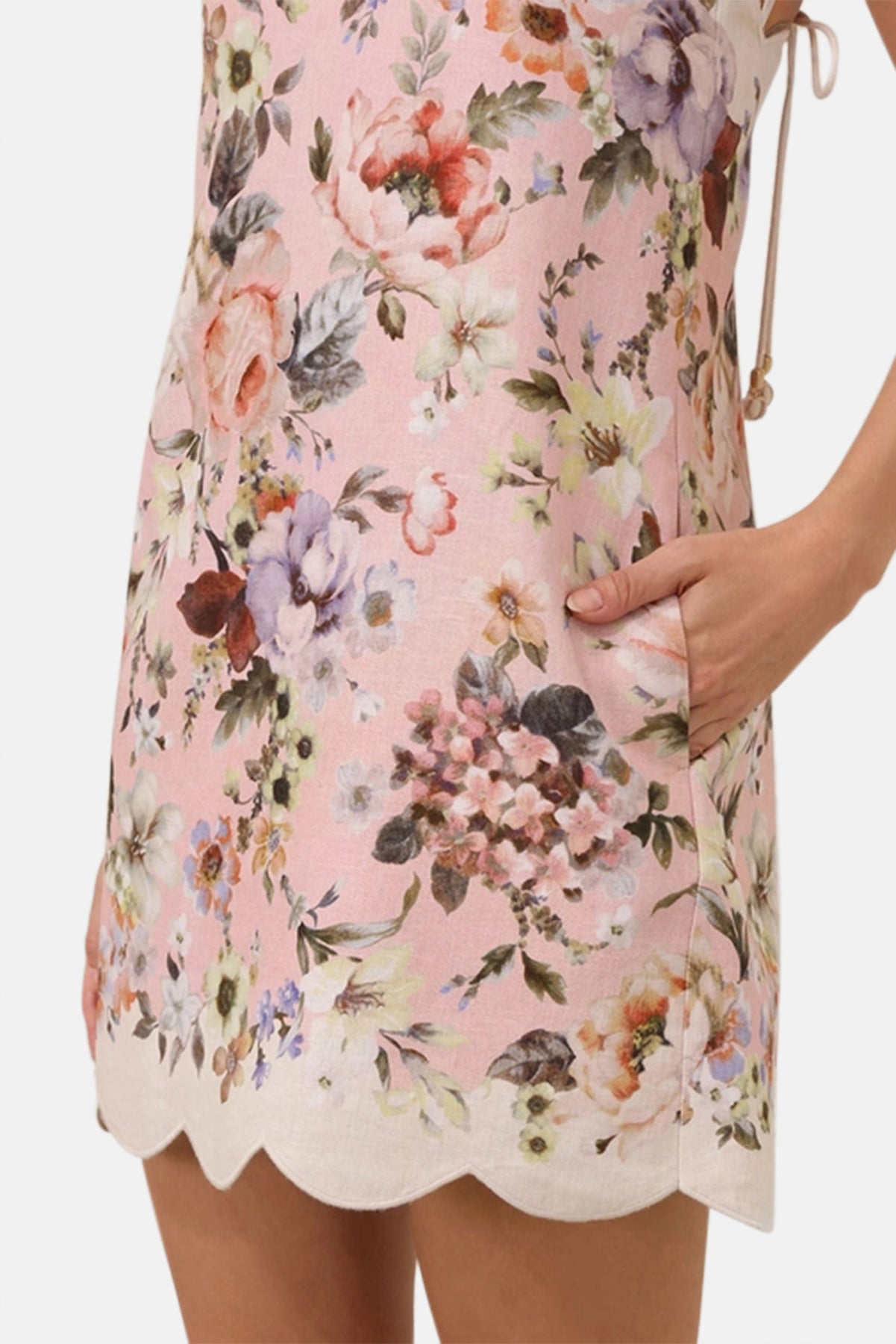 zimmermann acacia scallop mini dress Zimmermann - Acacia Broderie Ivory Mini Dress