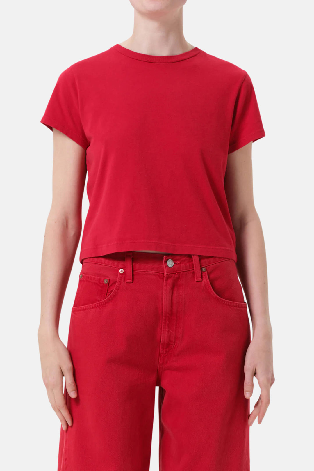 Adine Shrunken Tee In Tomato