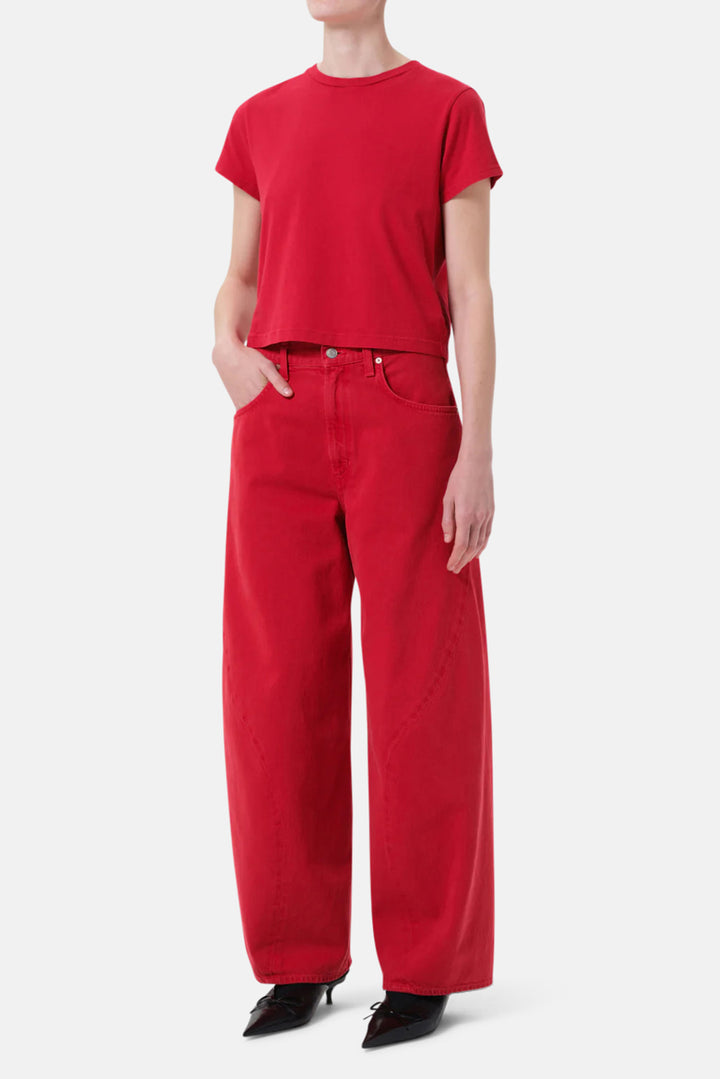 Adine Shrunken Tee In Tomato