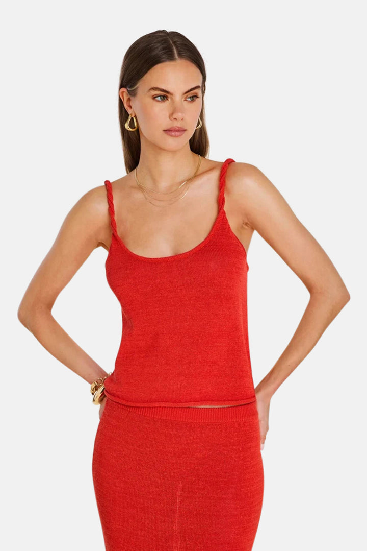 Aimee Top Scarlet Flame