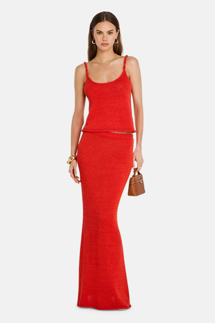 Aimee Top Scarlet Flame