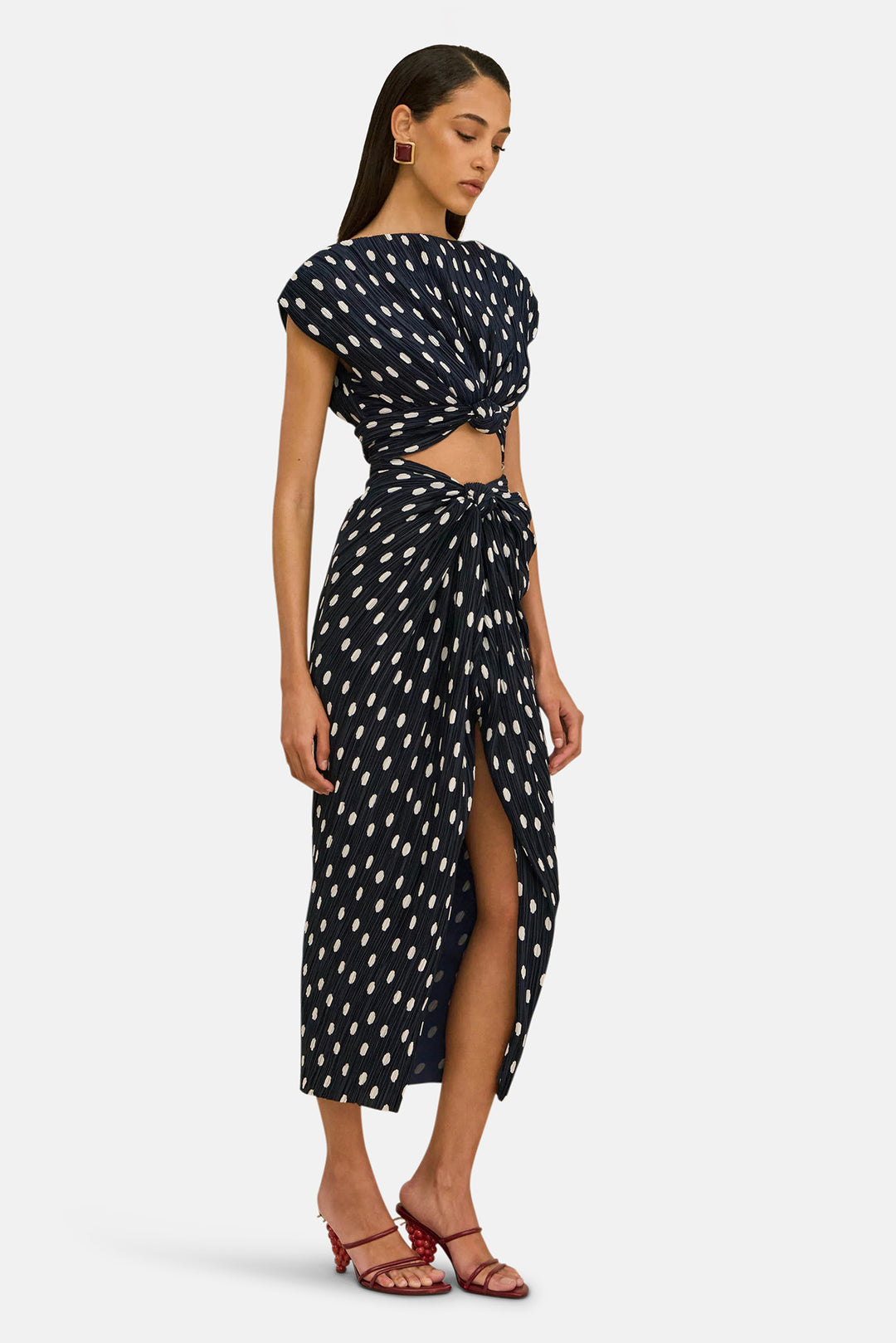 Aira Dress Small Dot Deep Lake