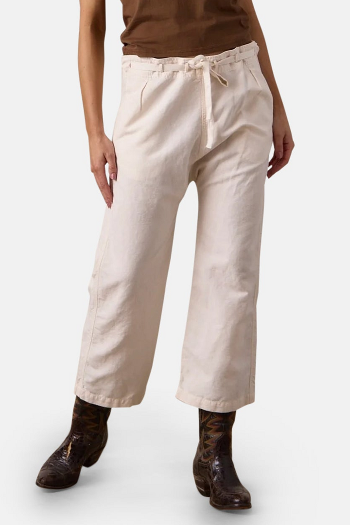Akari Tie Waist Pants Ivory