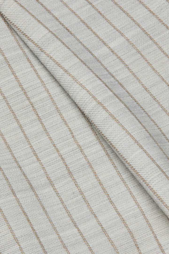 Allanah Pinstriped Trouser Grey/Tan Pinstripe