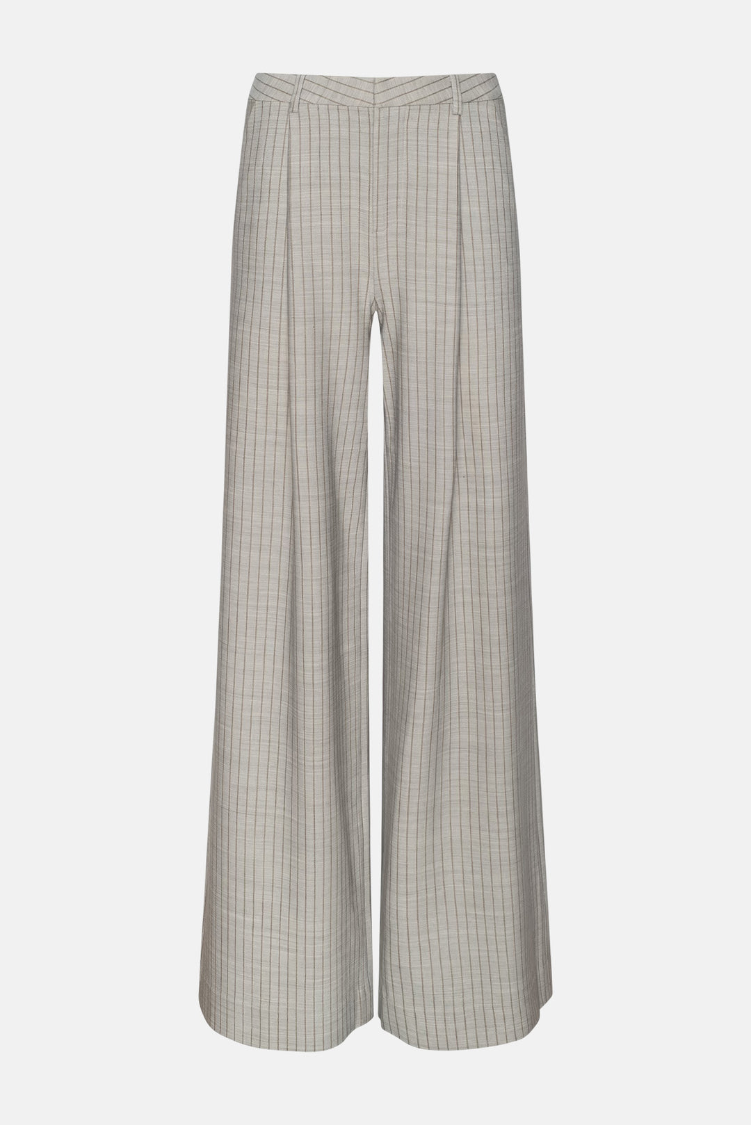 Allanah Pinstriped Trouser Grey/Tan Pinstripe