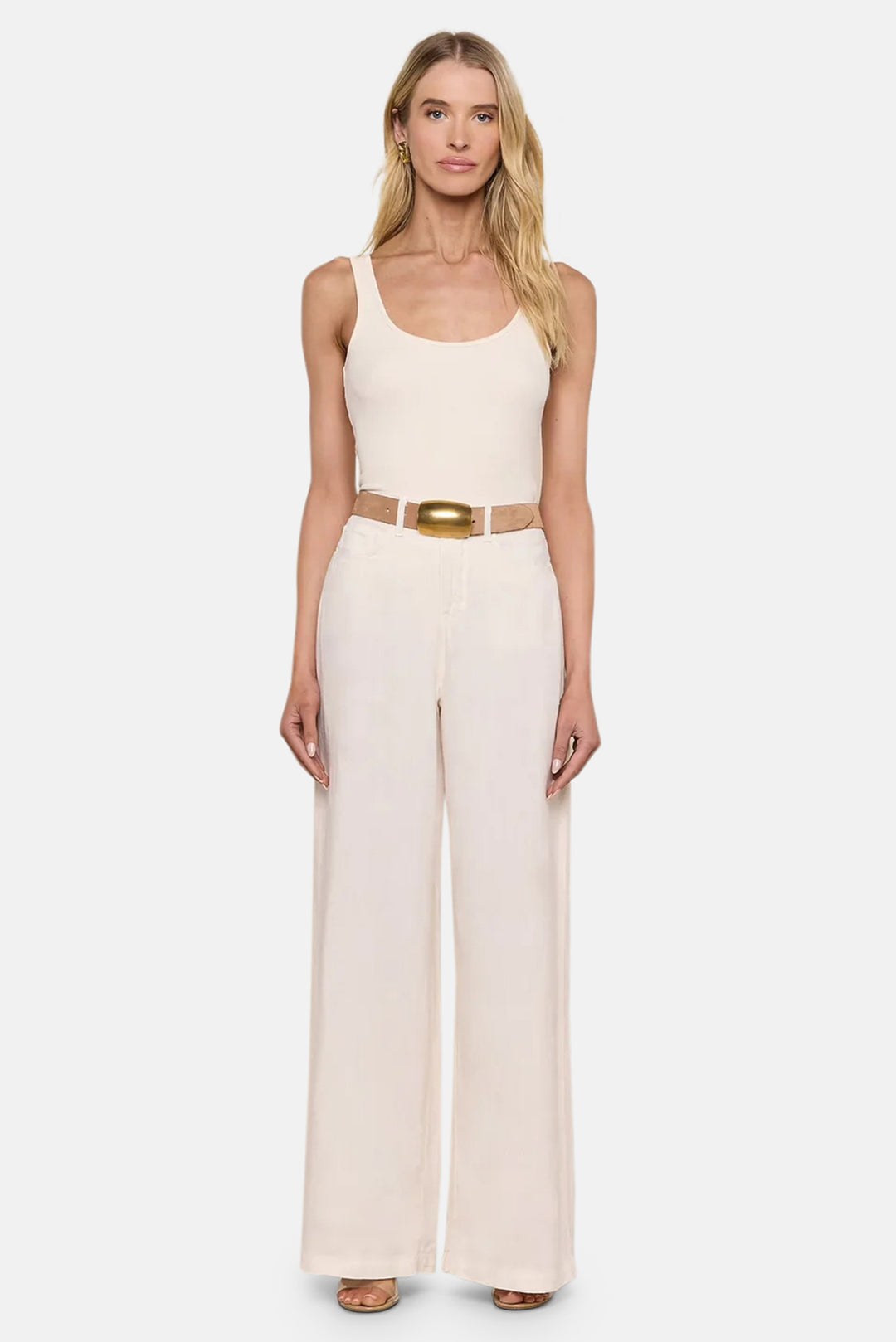 Amara Linen Wide-Leg Pant Vintage White