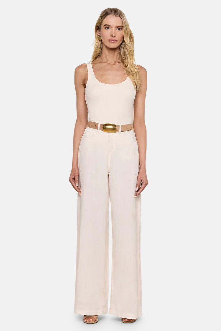 Amara Linen Wide-Leg Pant Vintage White