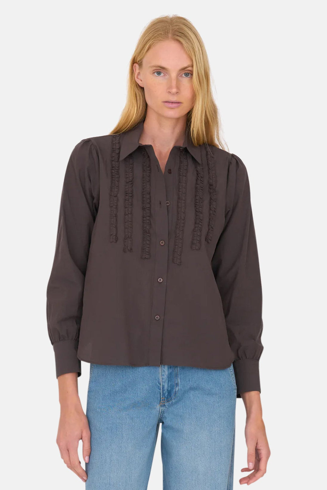 Amelia Shirt Chocolate