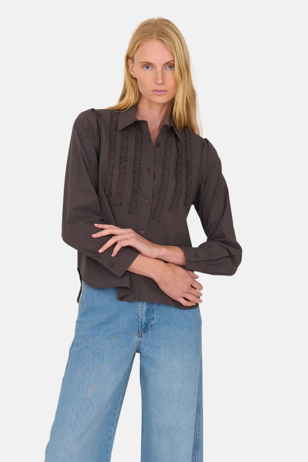 Amelia Shirt Chocolate