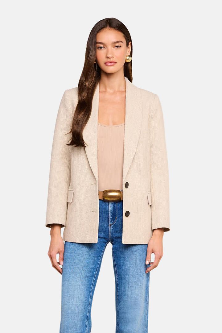 Amelie Blazer Cappuccino/Ivory Tweed