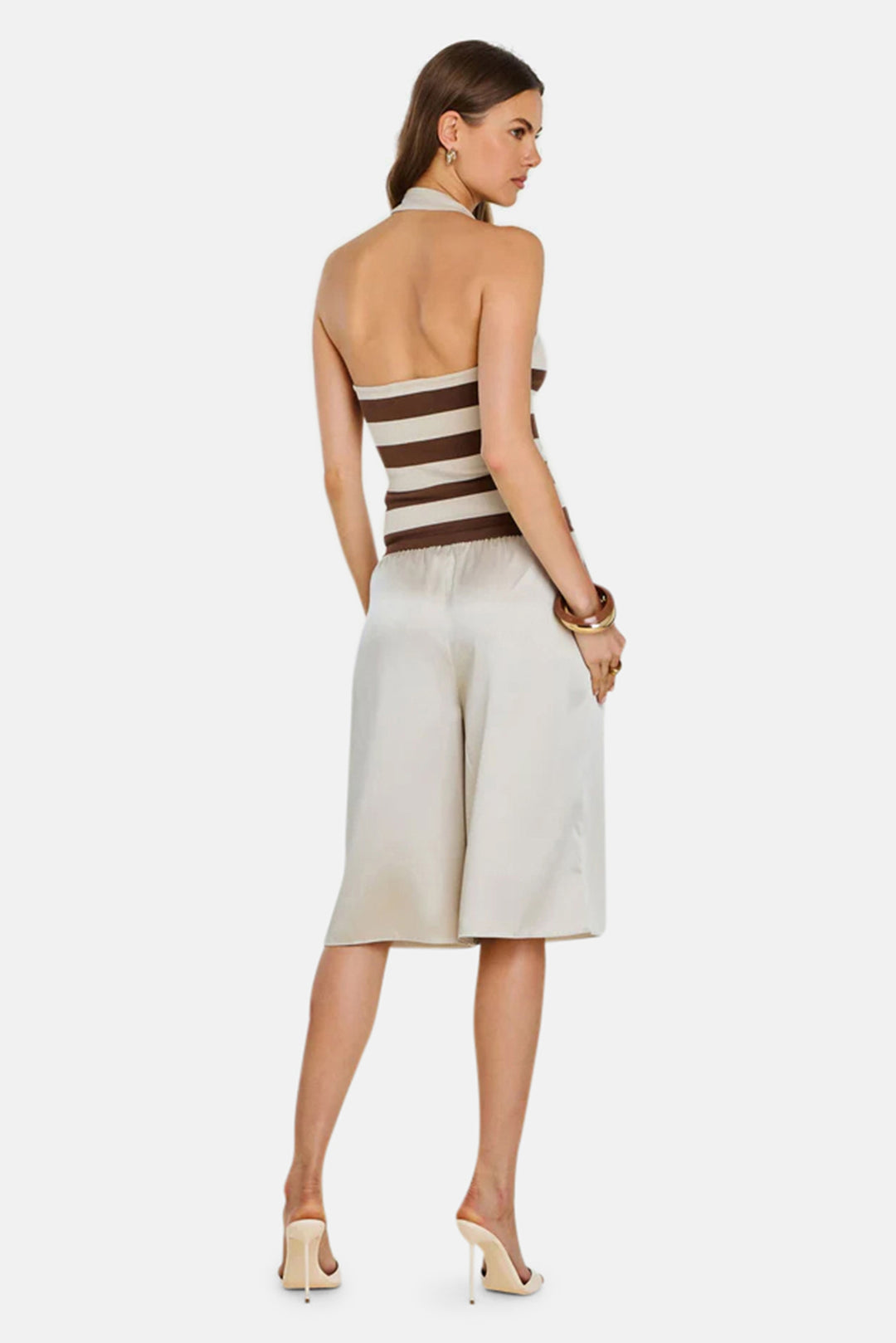 Amira Knit Tank Almond / Cocoa Brown