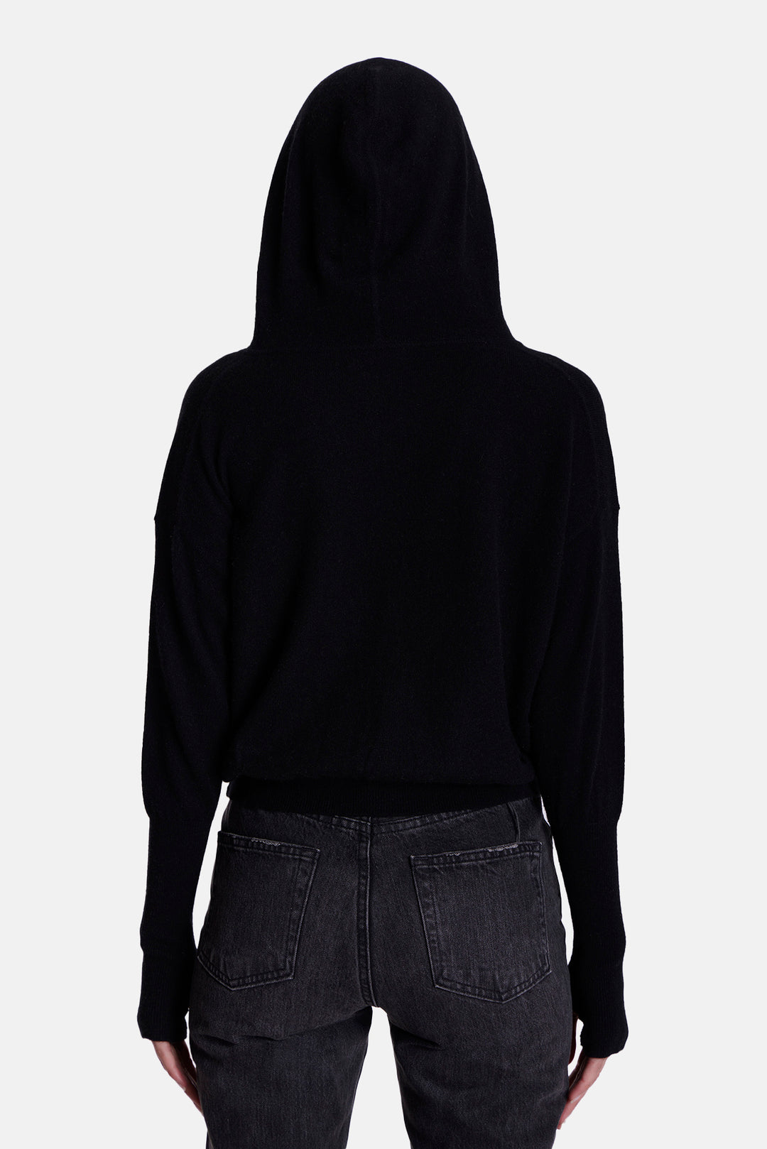 Amy Cashmere Zip Hoodie Black
