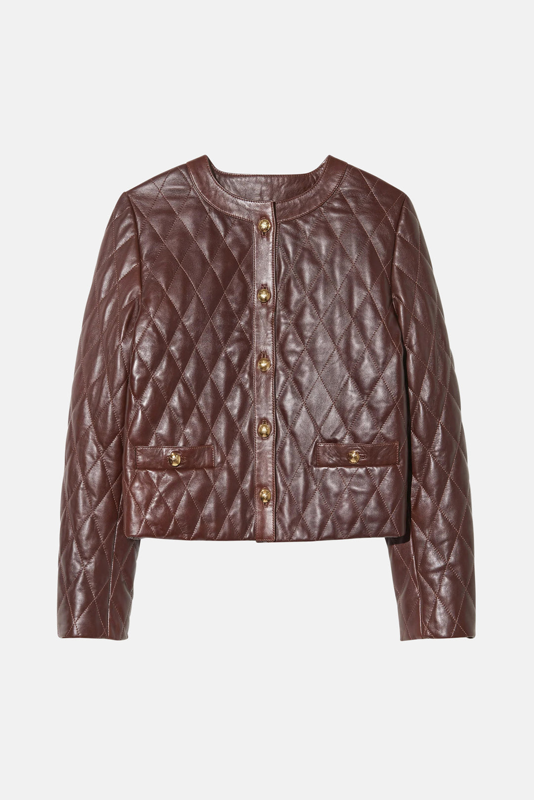 Amy Leather Jacket Bordeaux