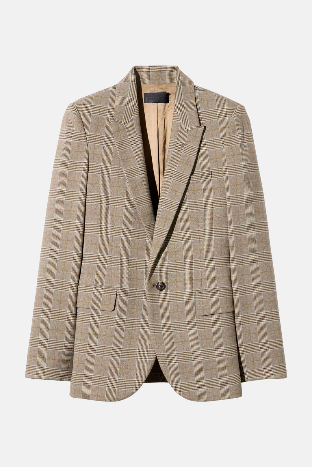 Anabel Tailored Blazer Grey/Ochre Check