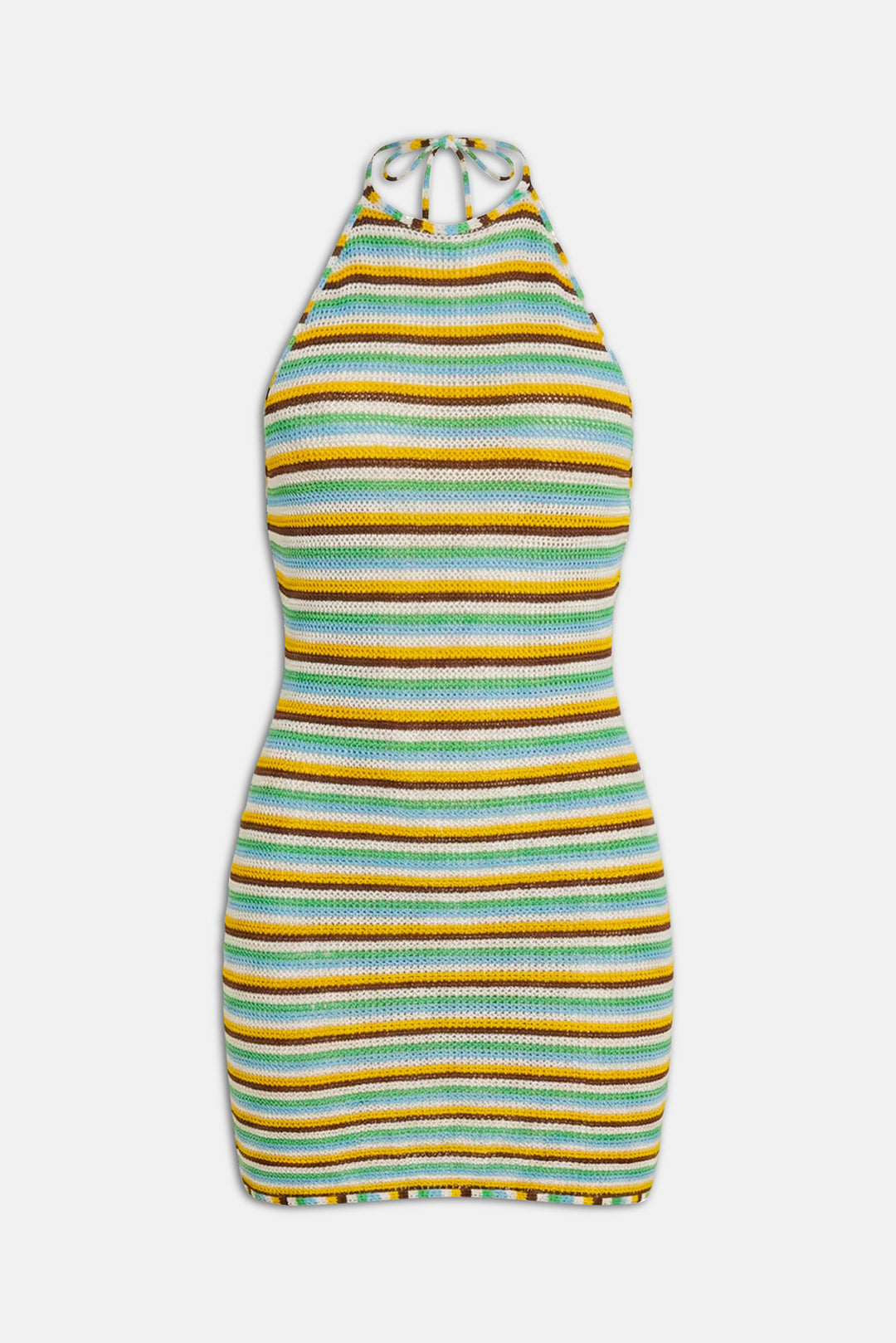 Annie Halter Mini Dress St. Barths Multistripe