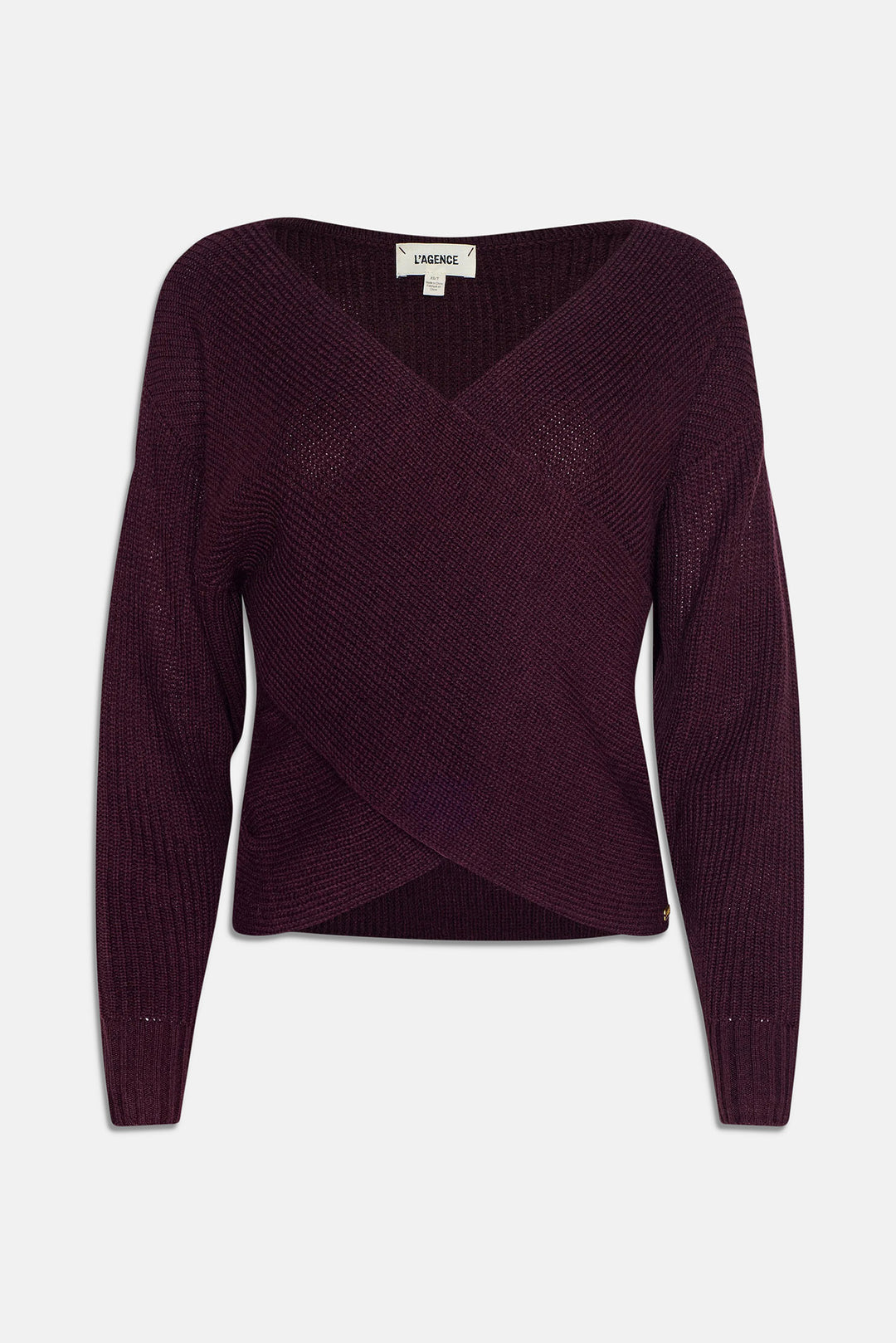 Antonella Crossover Sweater Dark Port