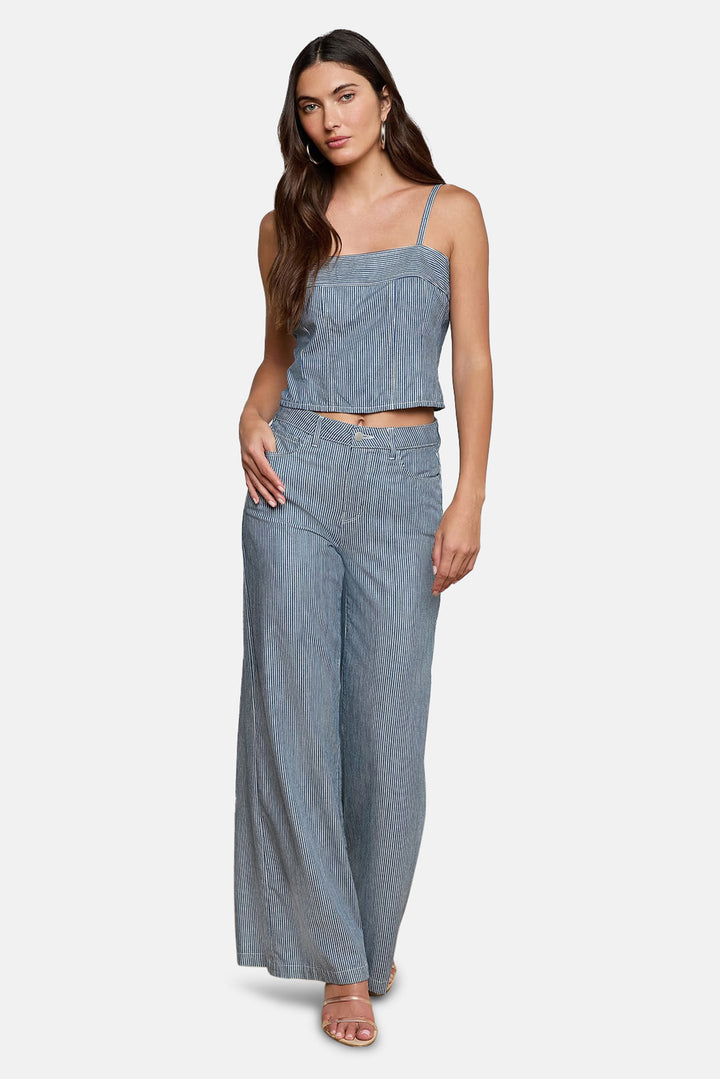 Arlin Tank Azure Blue Stripe