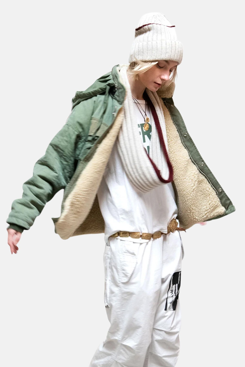 Artistswanted RTU/Bags Supervintage Sherpa Zip Hood Jacket - RTU Surplus/Tent