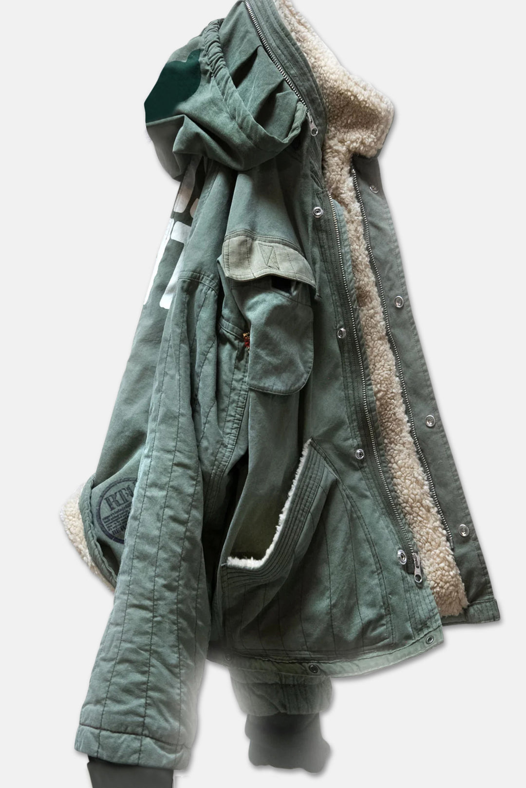 Artistswanted RTU/Bags Supervintage Sherpa Zip Hood Jacket - RTU Surplus/Tent