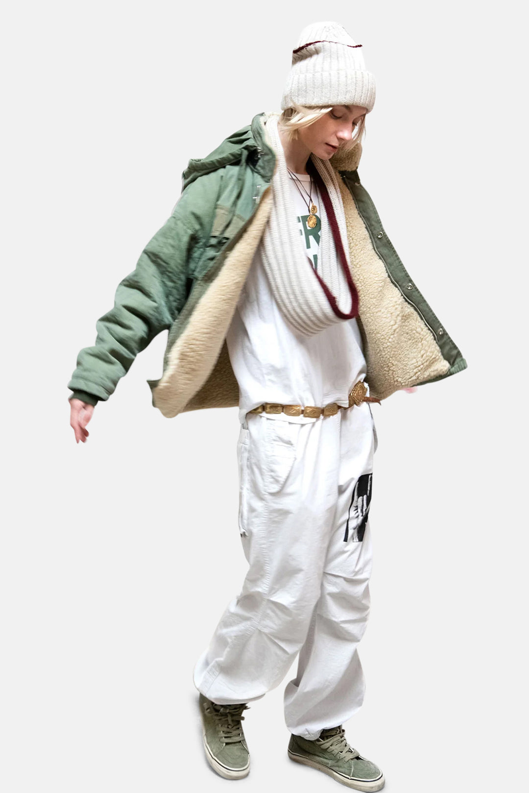 Artistswanted RTU/Bags Supervintage Sherpa Zip Hood Jacket - RTU Surplus/Tent