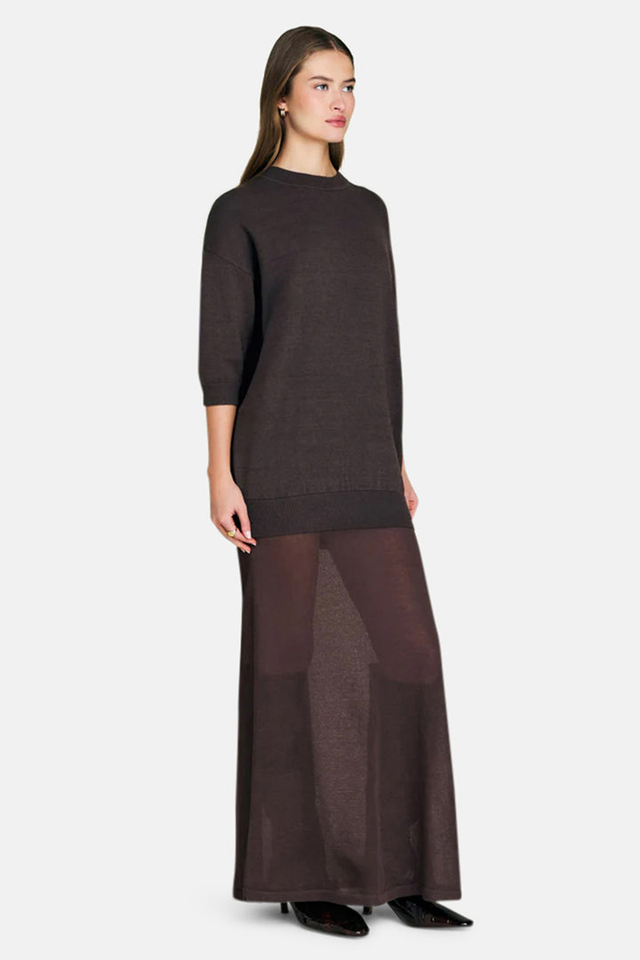 Arwen Maxi Dress Slate Brown