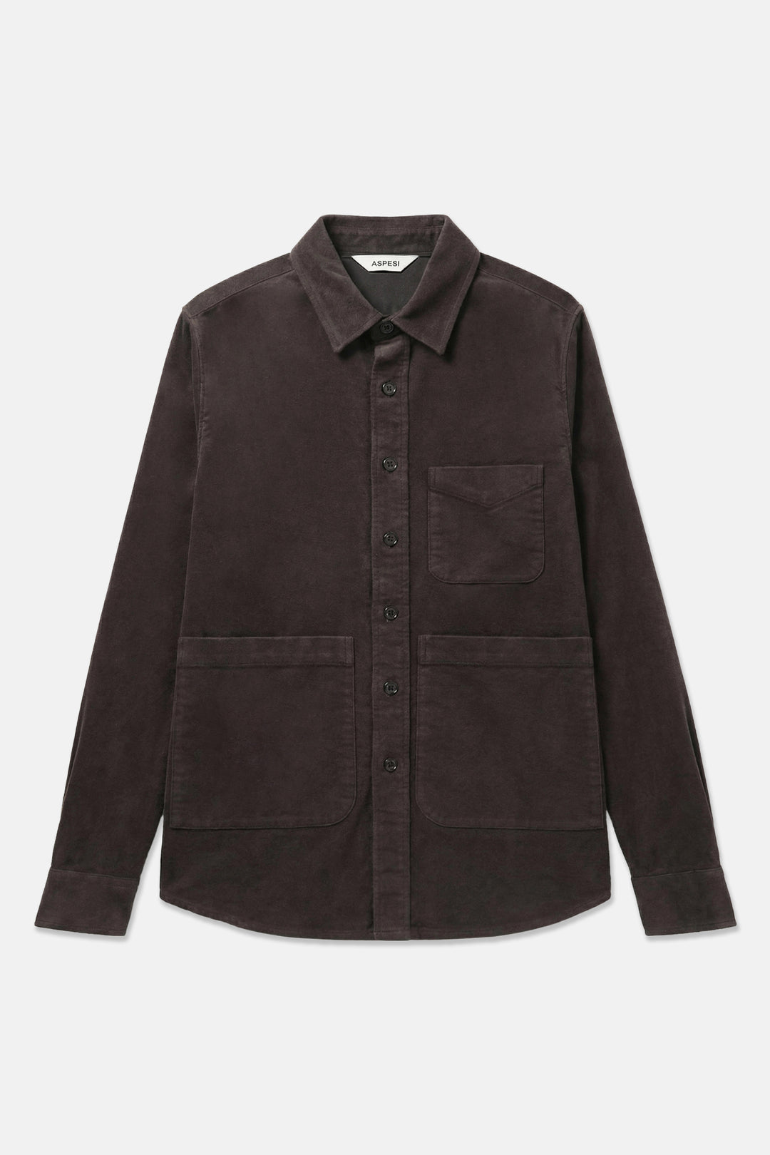 Heavy Twill Overshirt Brown