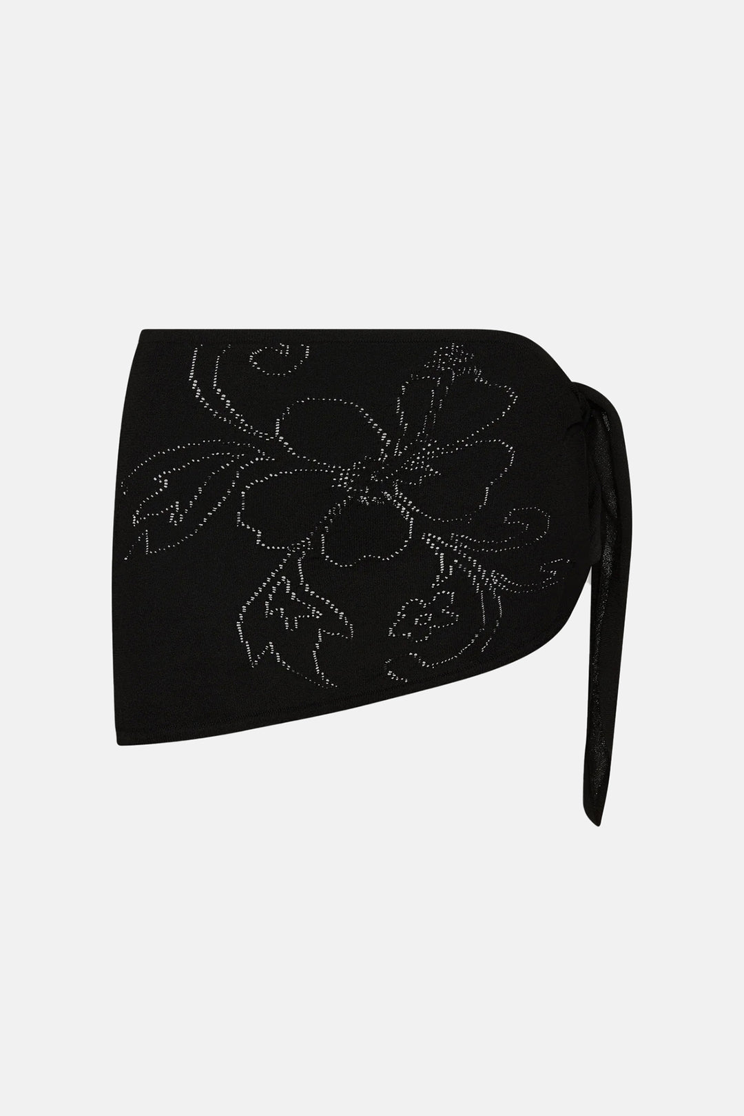 Atlas Knit Mini Skirt Black