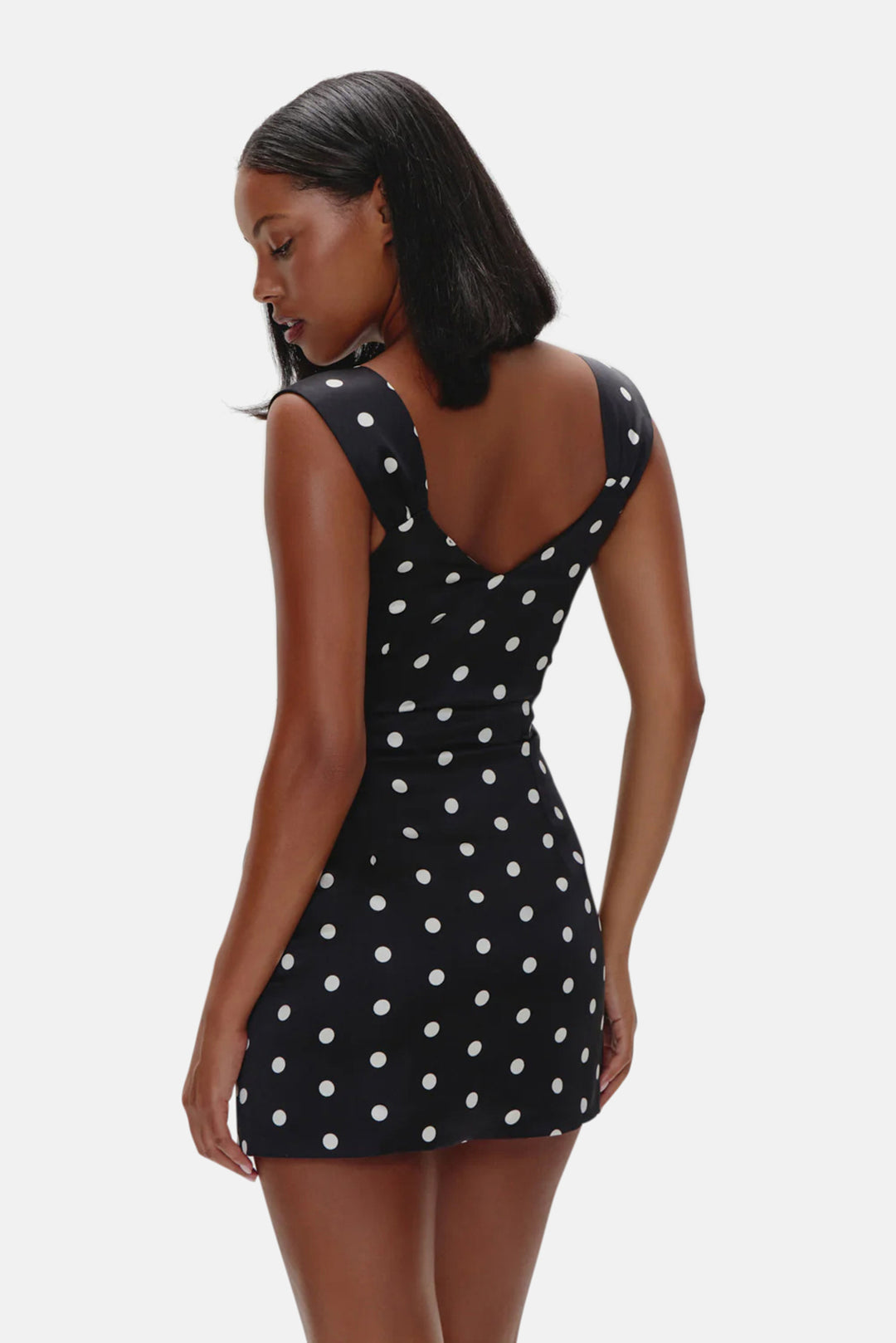 Aurabelle Sateen Mini Dress Domino
