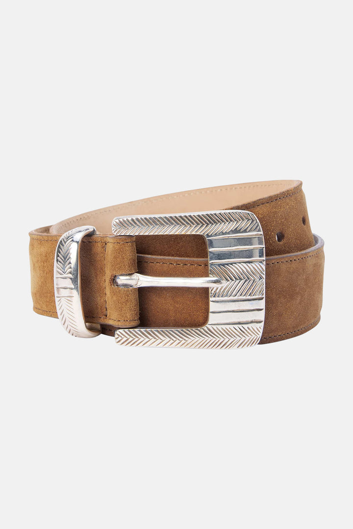 Aya Suede Belt Cognac