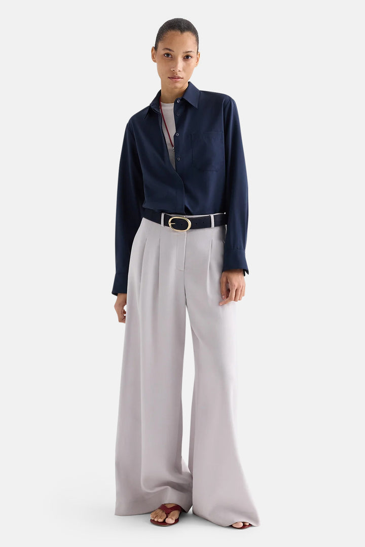 Cowboy Update Shirt in Ultrafine Twill Suiting Blueberry