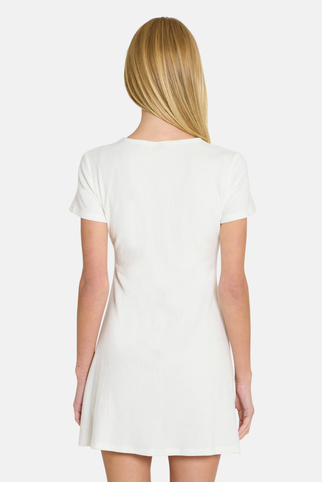 Hannah Terry Buttondown Dress White, L