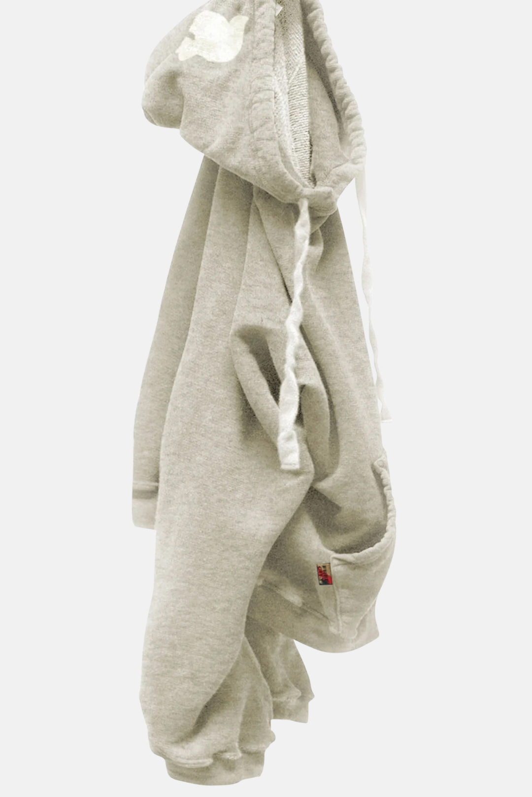 BASICGOODNESS Light-Terry/Fluff Hoodie - Heatheryumm Oats