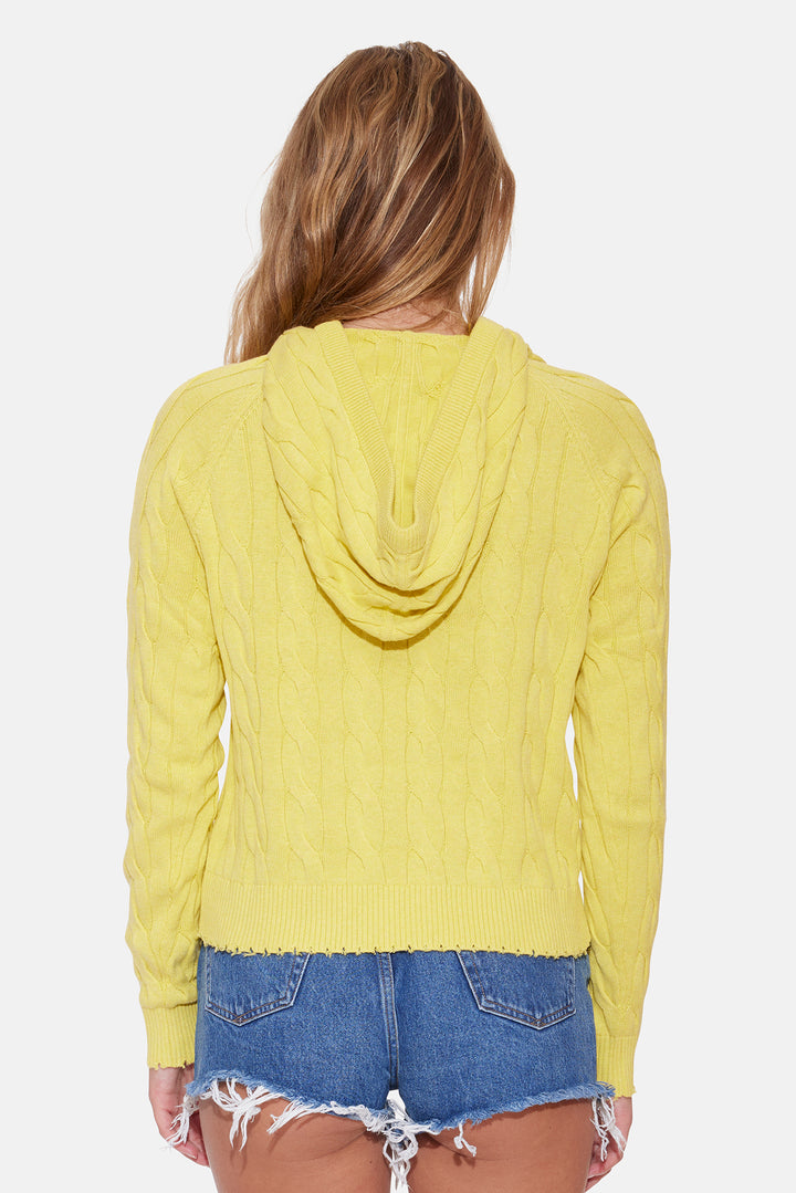 Clay Cable Hoodie Bright Yellow