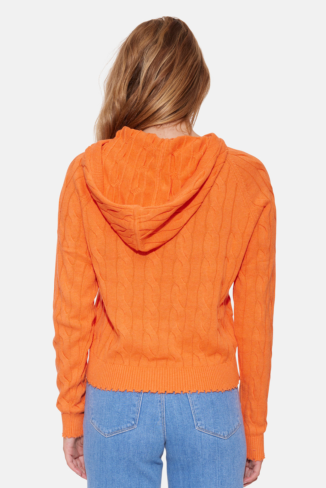 Clay Cable Hoodie Bright Orange