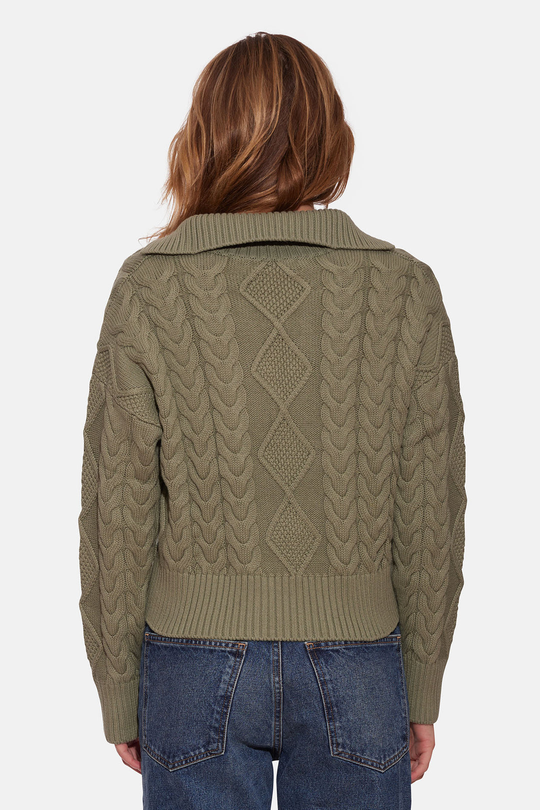 Natalie Cable Knit Sweater Turtle Bay