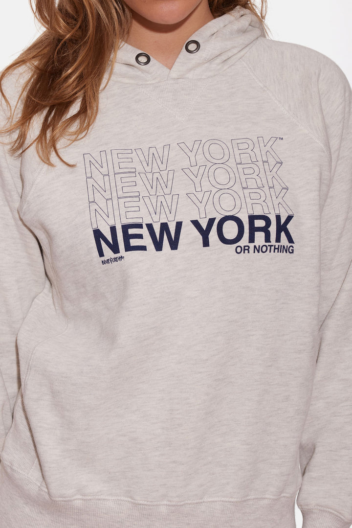 Kids New York or Nothing Hoodie Oatmeal