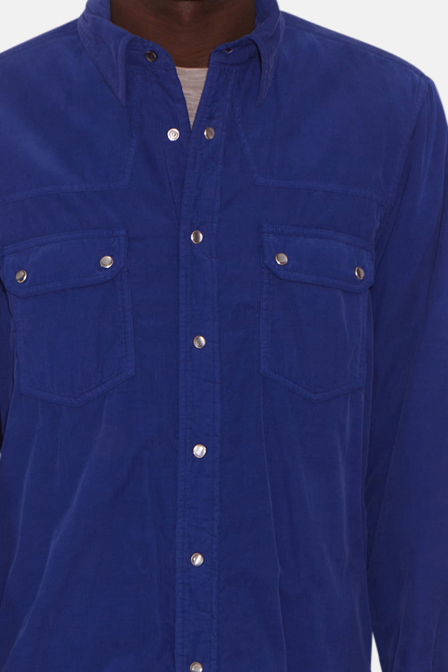 Camicia Western Shirt Ultramarine Blue