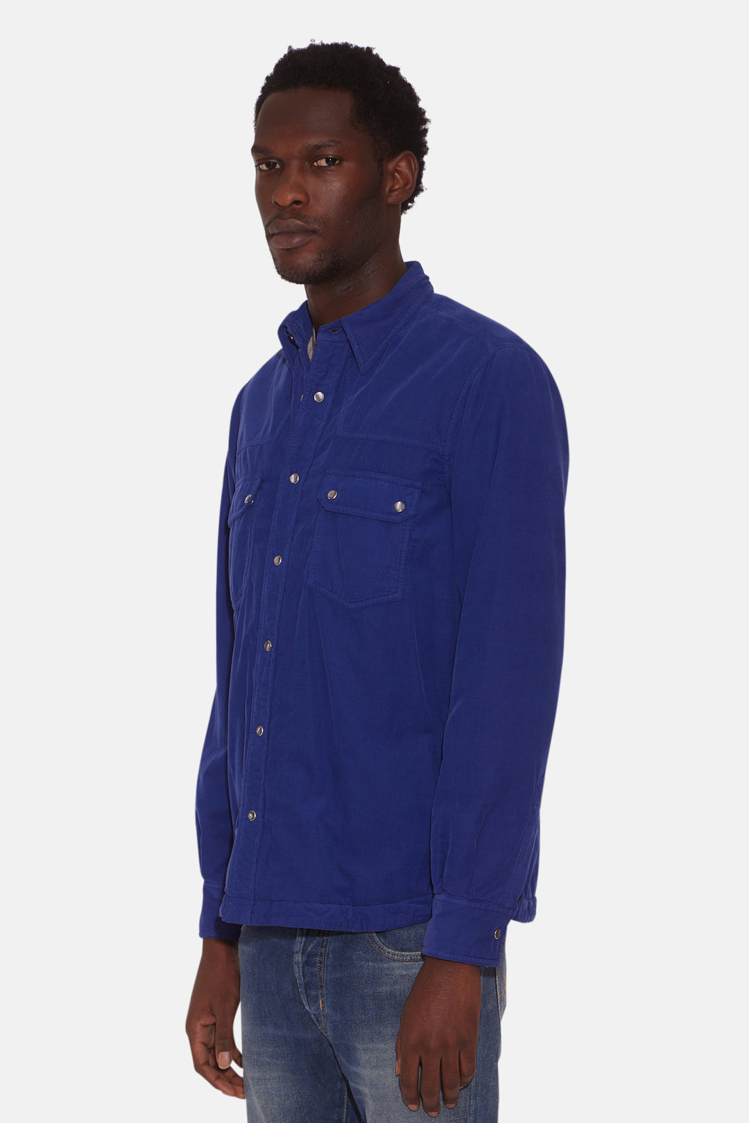 Camicia Western Shirt Ultramarine Blue