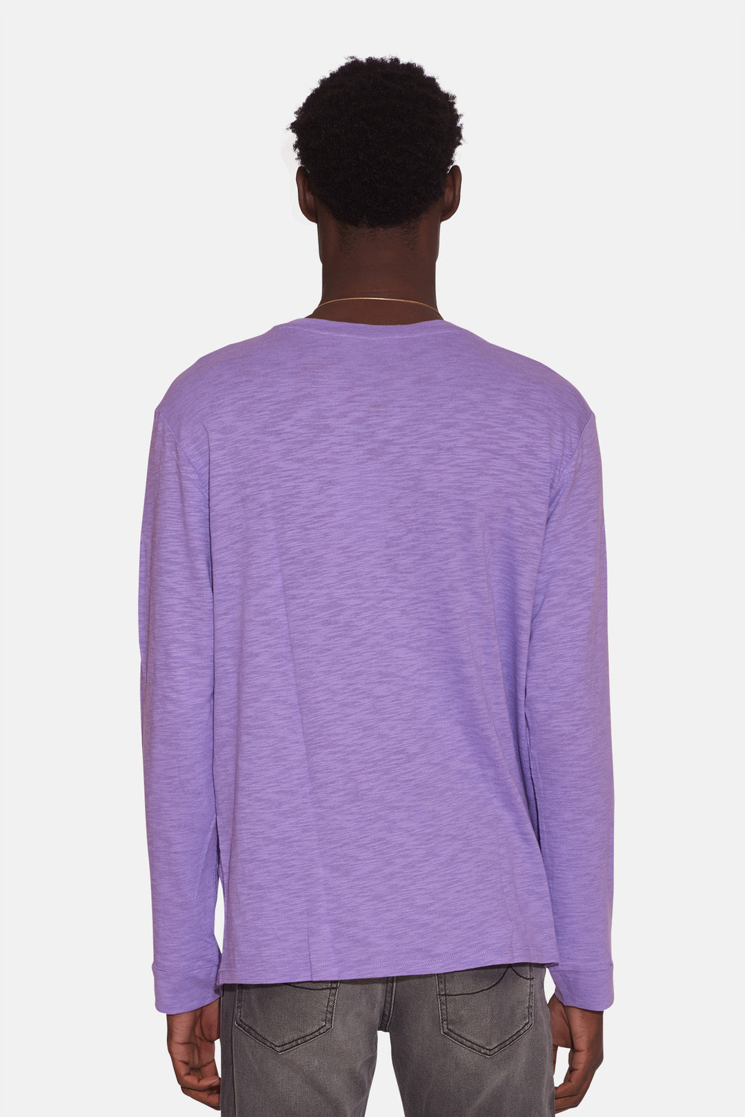 Slub Long Sleeve Tee Soft Purple