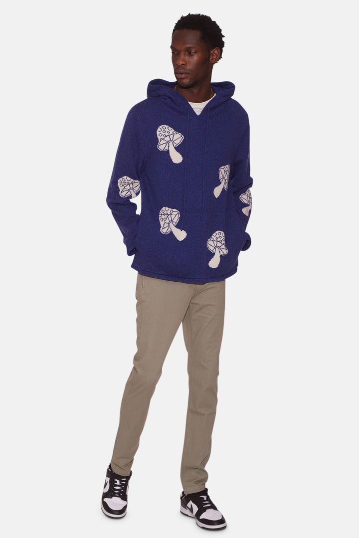 Mushroom Hoodie Blue