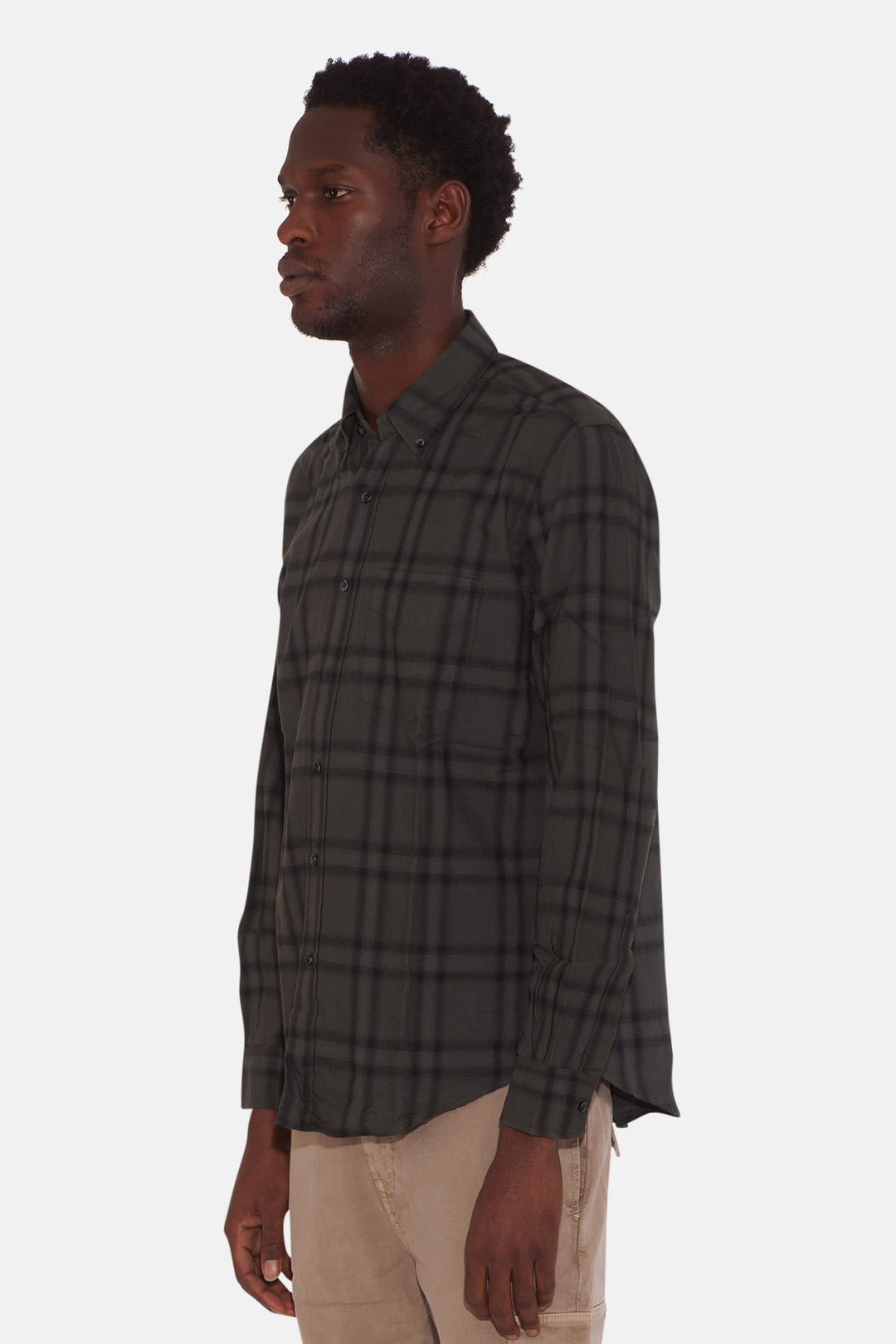 Robert Plaid Flannel Shirt Green