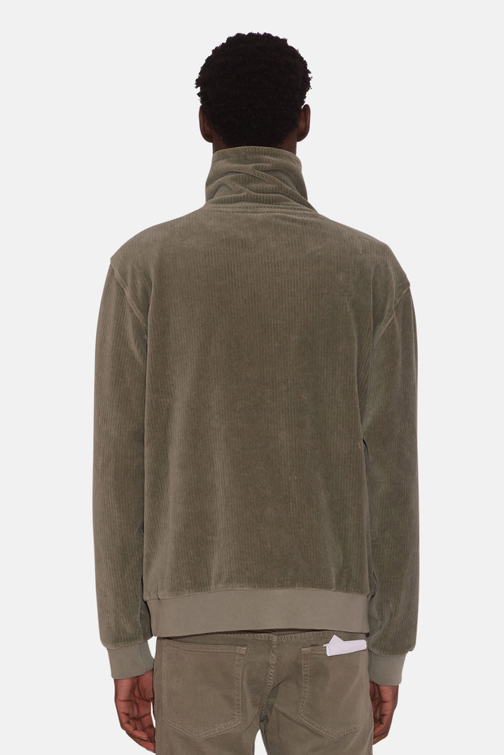 Soft Corduroy Turtleneck Olive