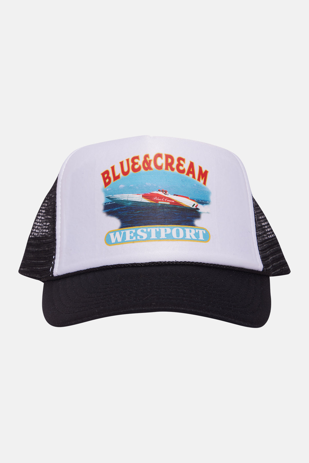Westport Speed boat Mesh Trucker Hat Black/White