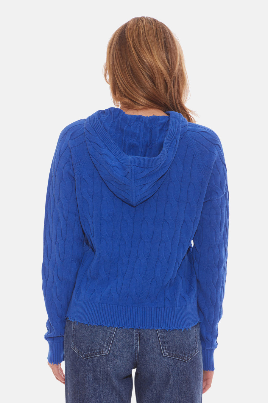 Clay Cable Hoodie Bright Blue