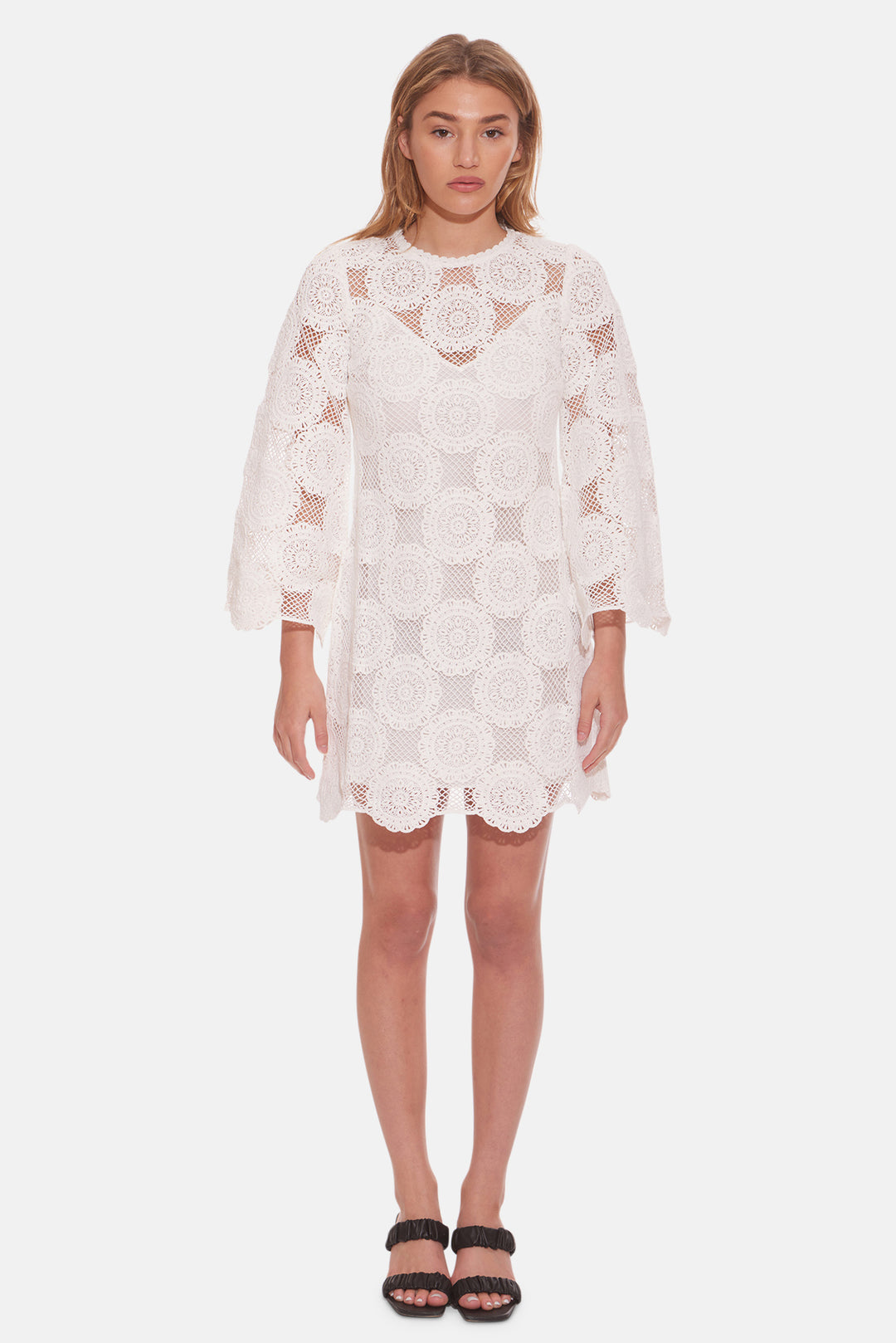 Junie Lace Tunic Dress Ivory Junie Lace Tunic Dress Ivory