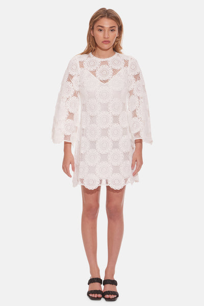 Junie Lace Tunic Dress Ivory