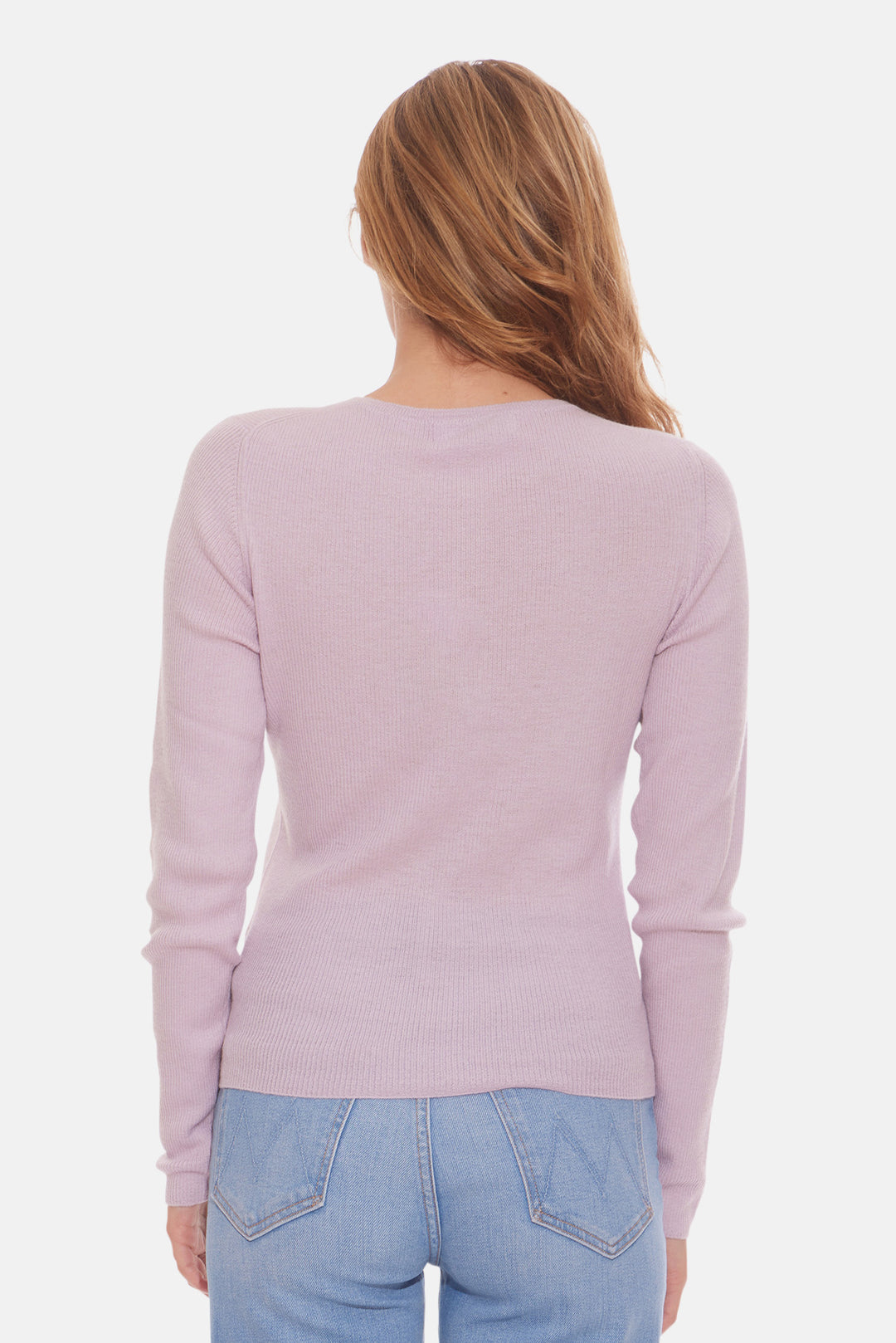 Sylvia Cashmere Henley Sweater Powderpuff