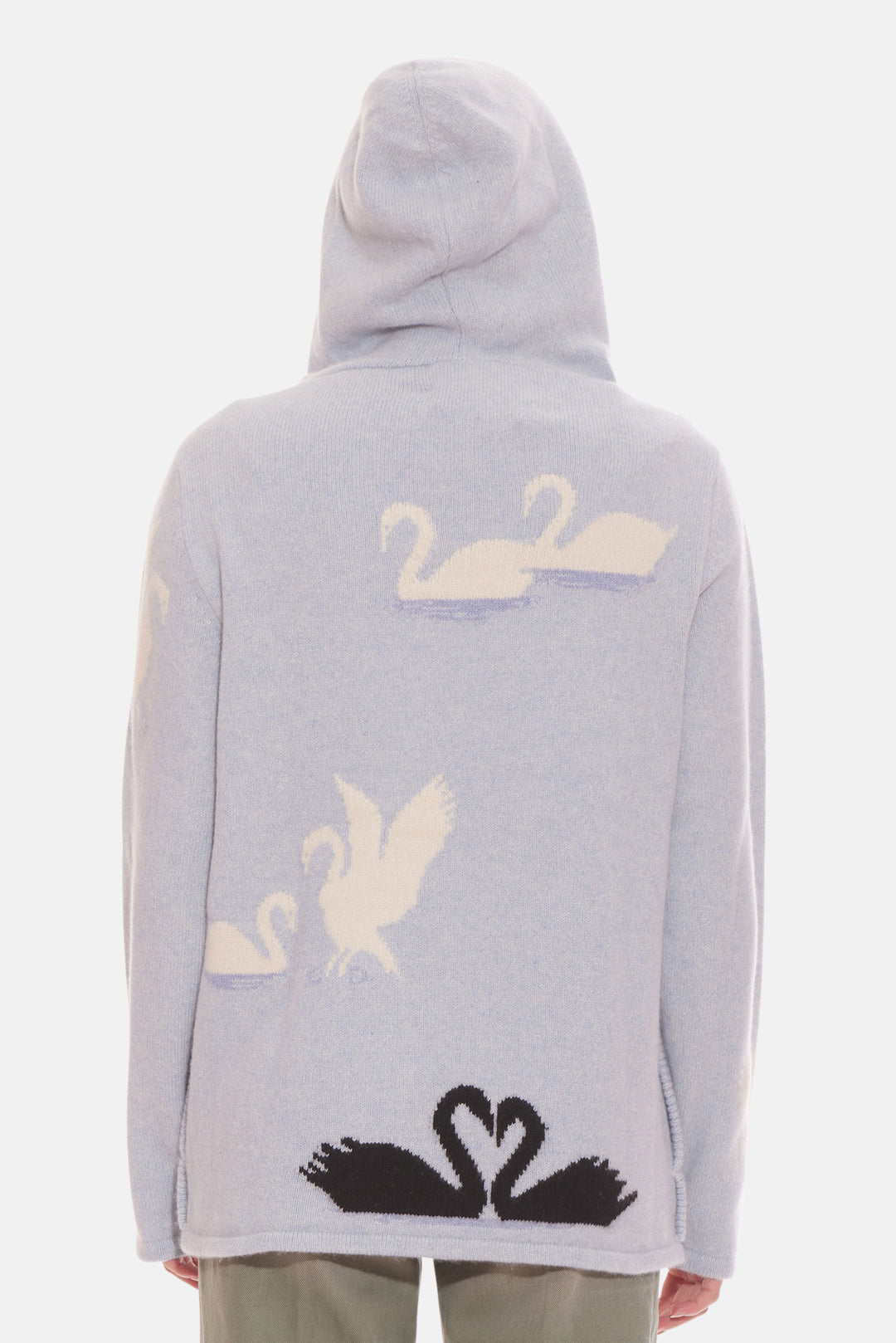 Swan Hoodie Blue